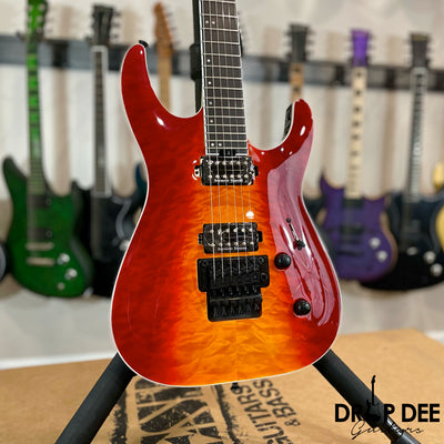 Jackson Pro Plus Series Dinky DKAQ Electric Guitar w/ Bag - Firestorm