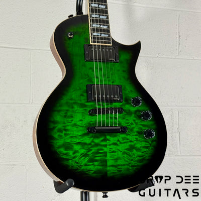 ESP USA Eclipse Electric Guitar w/ Case - Dark Green Sunburst