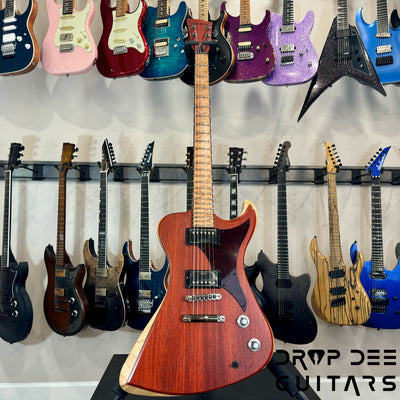 Dunable USA Custom Shop R2 Baritone Electric Guitar w/ Case - Light Reddish Brown