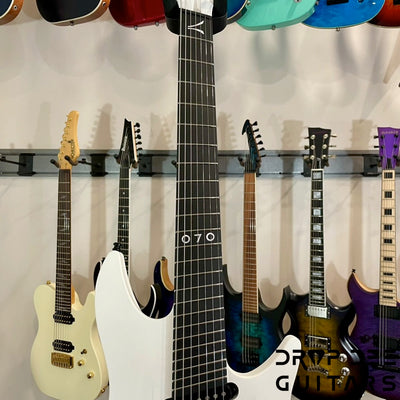 Aristides 070SR Multiscale 7-String Electric Guitar w/ Bag - Rustic White