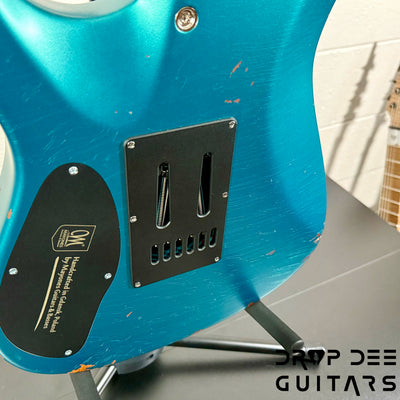 Mayones Aquila Aged V24 S 6 Electric Guitar w/ Case - Monolith Metallic Neon Green Nitro (Aged)