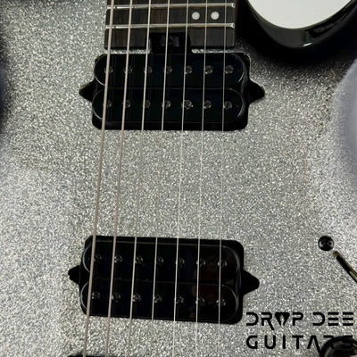 Jackson Pro Plus Series Signature Misha Mansoor Juggernaut HT7 7-String Electric Guitar w/ Bag - Silverburst Sparkle