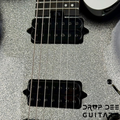 Jackson Pro Plus Series Signature Misha Mansoor Juggernaut HT7 7-String Electric Guitar w/ Bag - Silverburst Sparkle