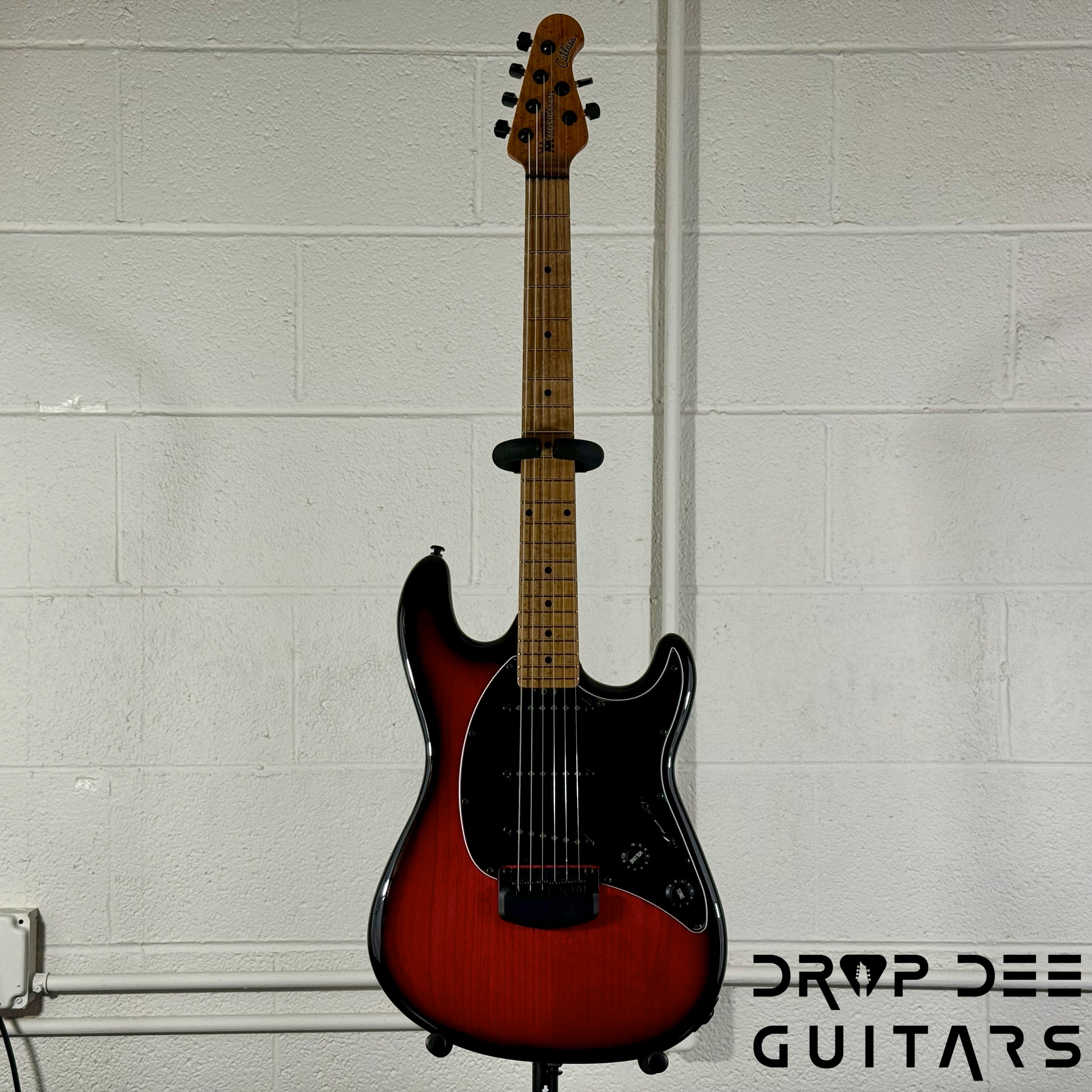 Ernie Ball Music Man Cutlass HT SSS Electric Guitar w/ Case - Raspberry Burst