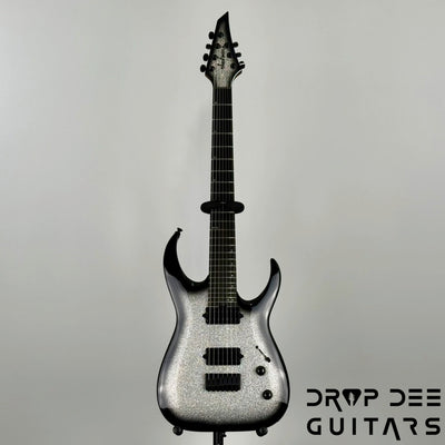Jackson Pro Plus Series Signature Misha Mansoor Juggernaut HT7 7-String Electric Guitar w/ Bag - Silverburst Sparkle