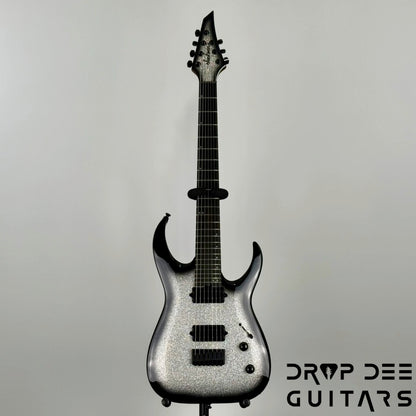 Jackson Pro Plus Series Signature Misha Mansoor Juggernaut HT7 7-String Electric Guitar w/ Bag - Silverburst Sparkle