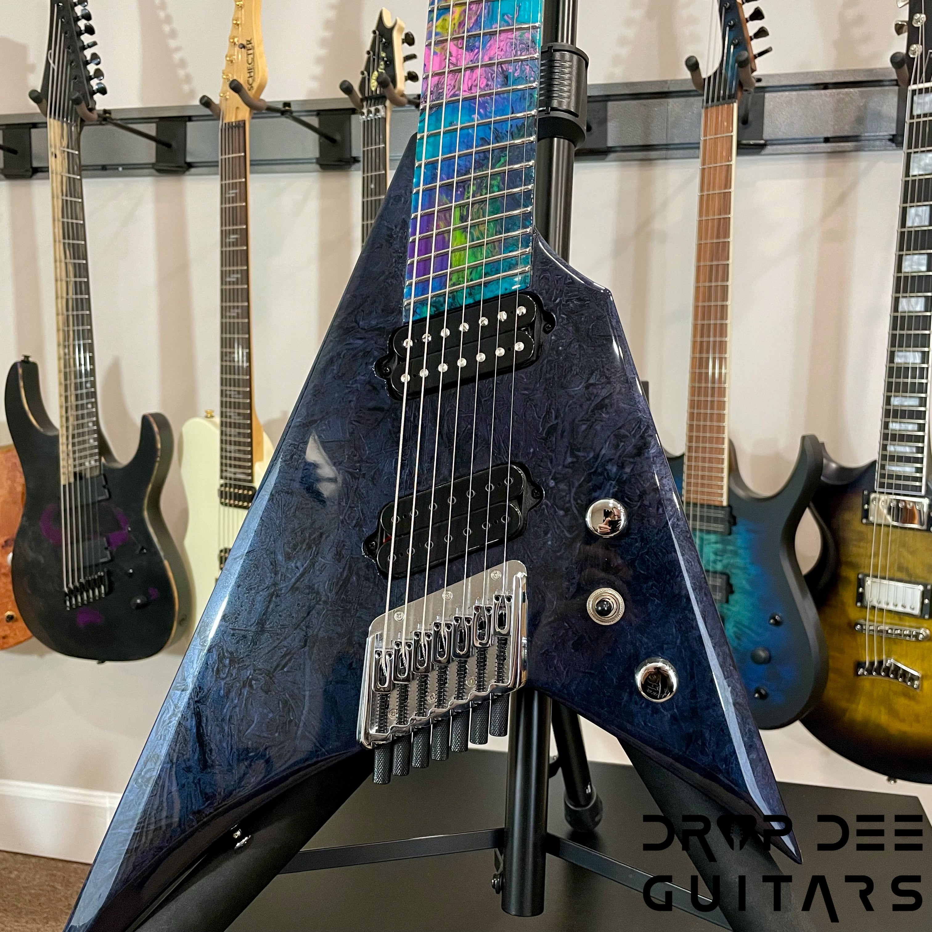 Ormsby Custom Shop Headless Metal V Multiscale 7-String Electric Guitar w/ Bag