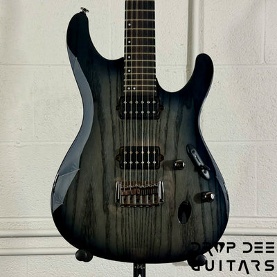 Ibanez Prestige S6621AH Electric Guitar w/ Case - Transparent Gray Burst