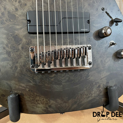 Ibanez Axe Lab Design RG9PB Baritone 9-String Electric Guitar - Transparent Flat Gray