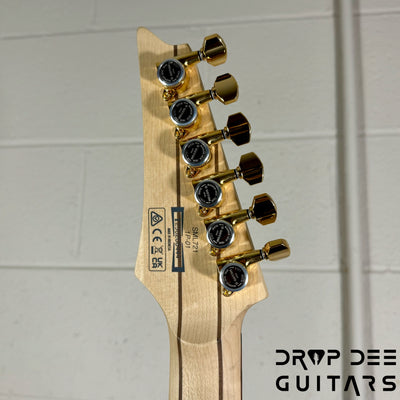 Ibanez Axe Lab Design SML721 Multi-Scale Electric Guitar - Rose Gold Chameleon