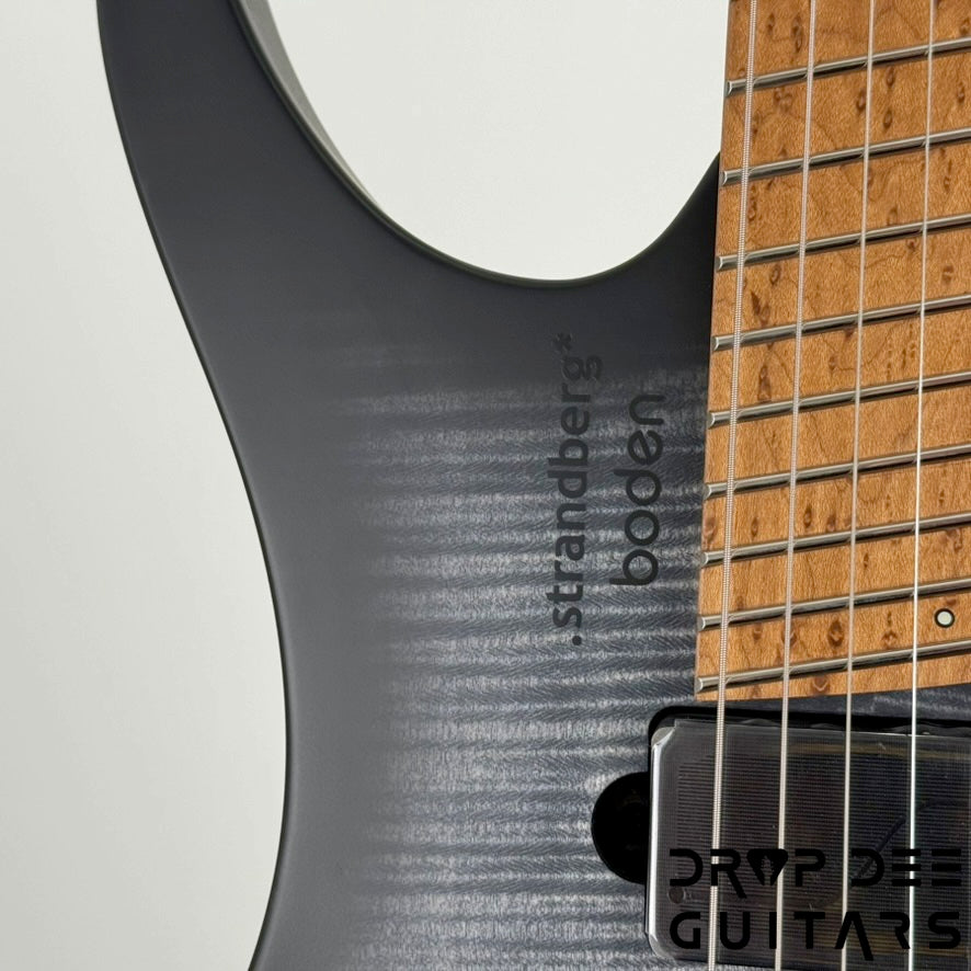 Strandberg Boden Original N2.6T Tremolo Multiscale Headless Electric Guitar w/ Bag - Black Denim Burst Satin