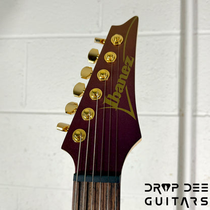 Ibanez Axe Lab Design SML721 Multi-Scale Electric Guitar - Rose Gold Chameleon