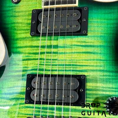 ESP USA Eclipse Electric Guitar w/ Case - Dark Lime Sunburst