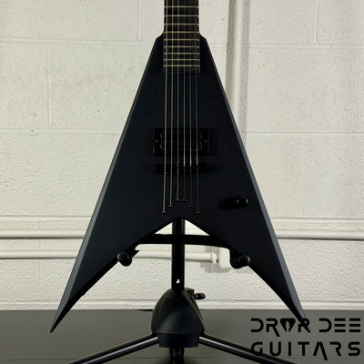 Jackson USA Custom Shop King V 1H TOM Electric Guitar w/ Case - Blackout