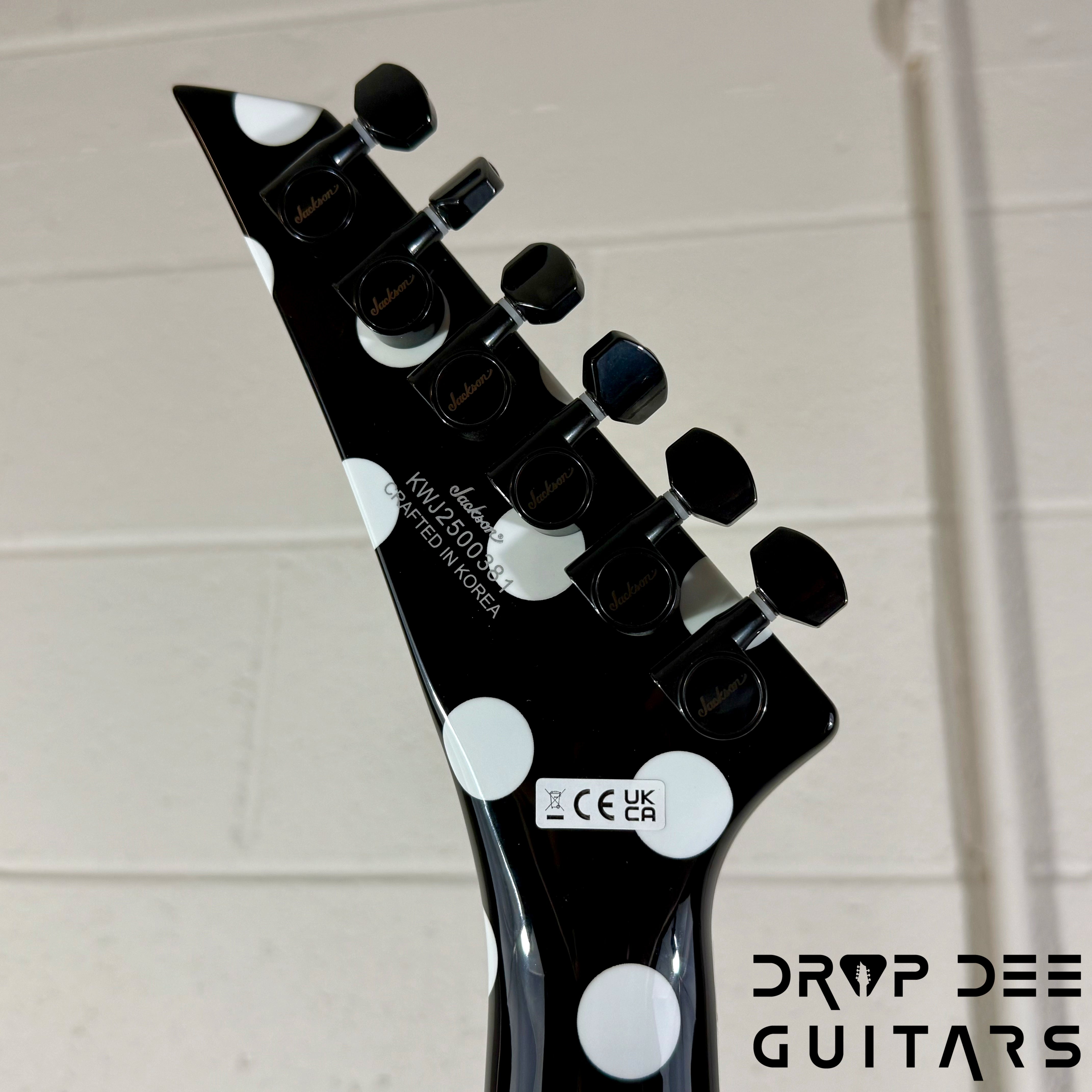 Jackson Pro Series Limited Edition Signature Phil Demmel KV King V Electric Guitar w/ Case - Polka Dot