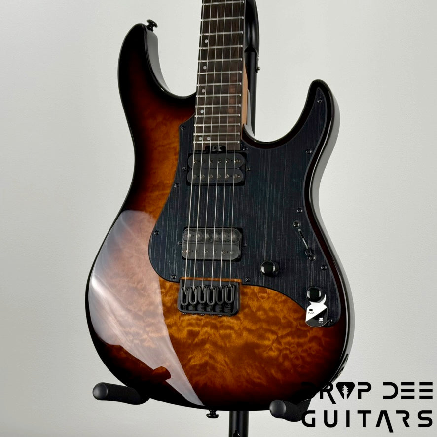ESP LTD SN-1000HT QM Electric Guitar - Dark Brown Sunburst