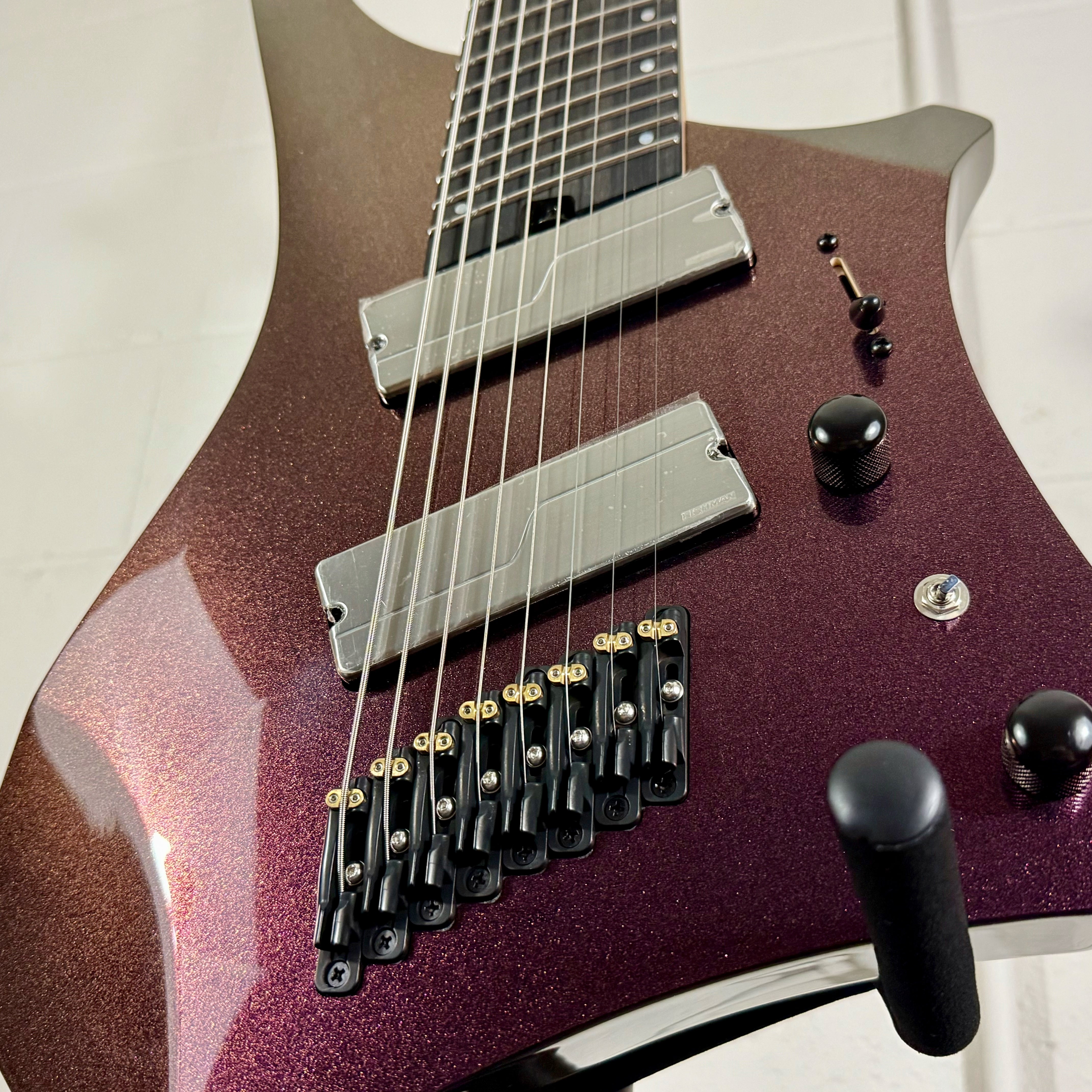 Ibanez Alpha A528 Multiscale 8-String Electric Guitar w/ Bag - Coral Mirage