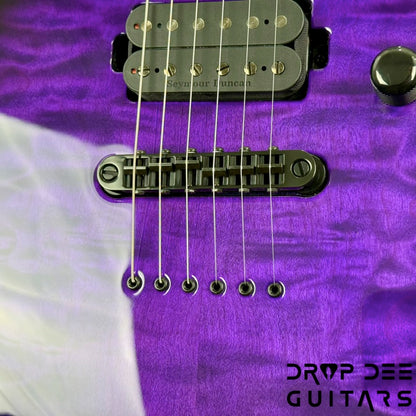 ESP USA M-I NTB NT Electric Guitar w/ Case - Dark Purple Sunburst