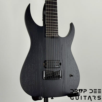 Schecter Diamond Series Keith Merrow KM-7 MK-III EX 7-String Baritone Electric Guitar - Satin Black Open Pore