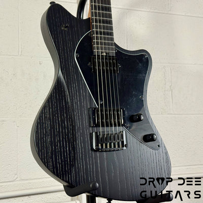 Balaguer 10th Anniversary Espada Modern Baritone Electric Guitar w/ Case - Rustic Black Satin