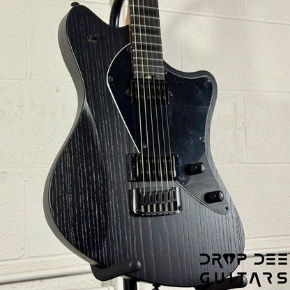 Balaguer 10th Anniversary Espada Modern Baritone Electric Guitar w/ Case - Rustic Black Satin