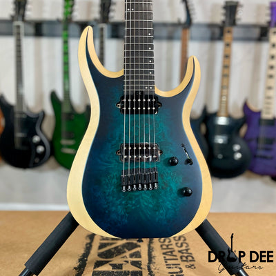 Jackson Pro Plus Series Dinky MDK7P HT Baritone 7-String Electric Guitar w/ Bag - Chlorine Burst