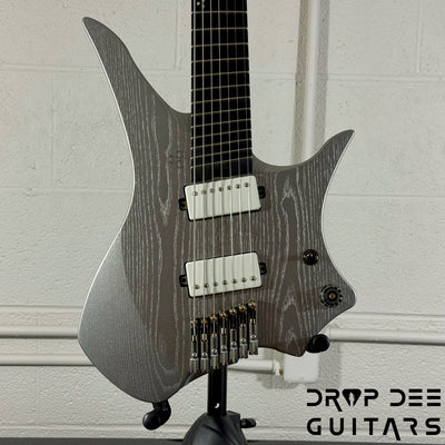 GOC Varja 7 Multiscale 7-String Electric Guitar w/ Bag - Silver