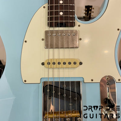 Schecter Custom Shop PT Wembley Studio Electric Guitar w/ Case - Sonic Blue Aged Nitro