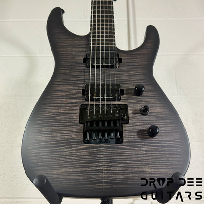 Jackson Custom Shop Soloist FR FMT Electric Guitar w/ Case - Trans Black Burst