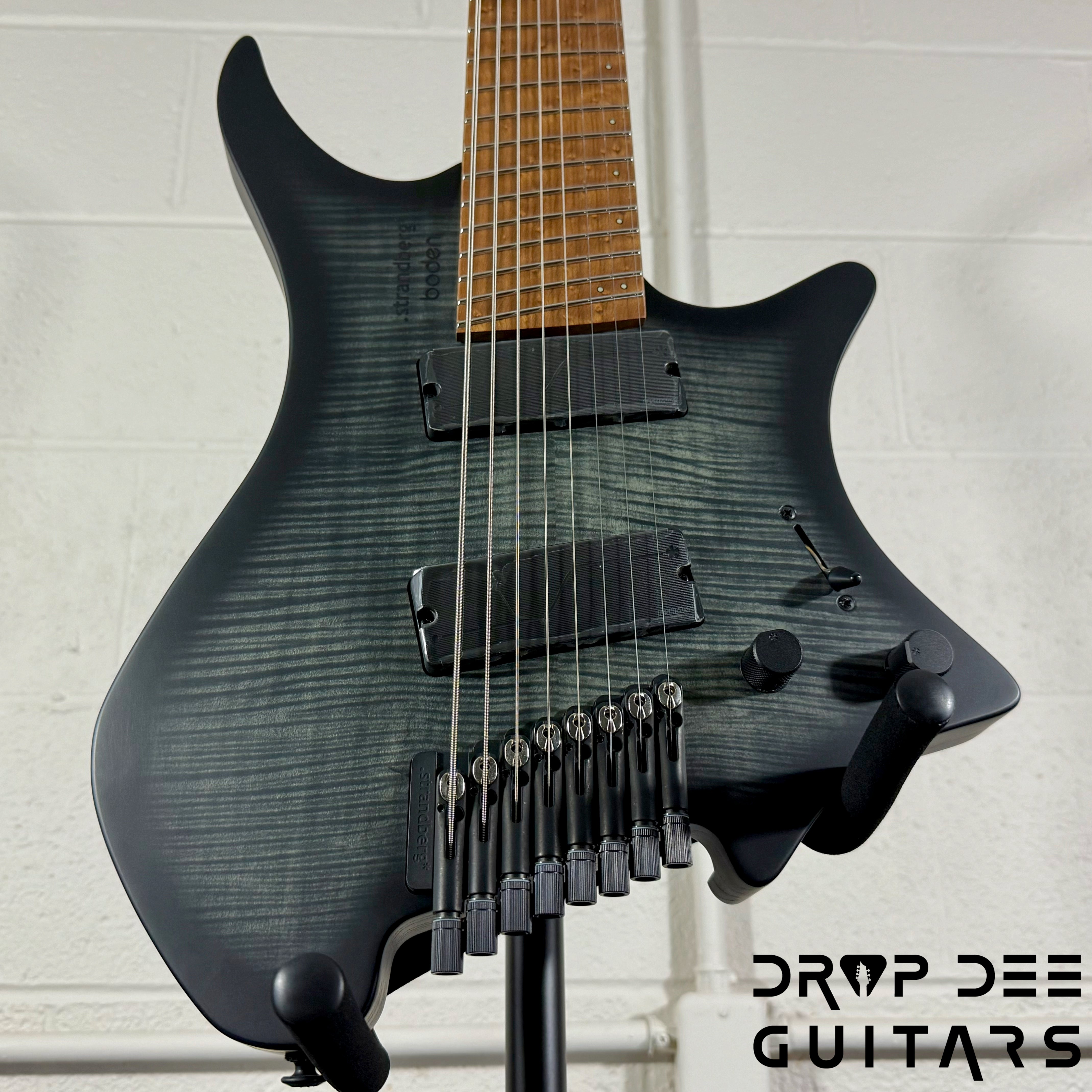 Strandberg Boden Original N2.8 8-String Multiscale Headless Electric Guitar w/ Bag - Black Denim Burst Satin