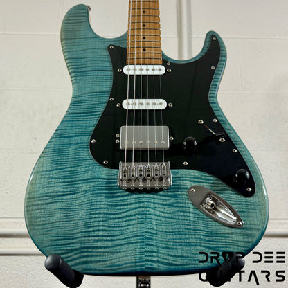 Kiesel Delos HSS Electric Guitar w/ Bag - Trans Blue