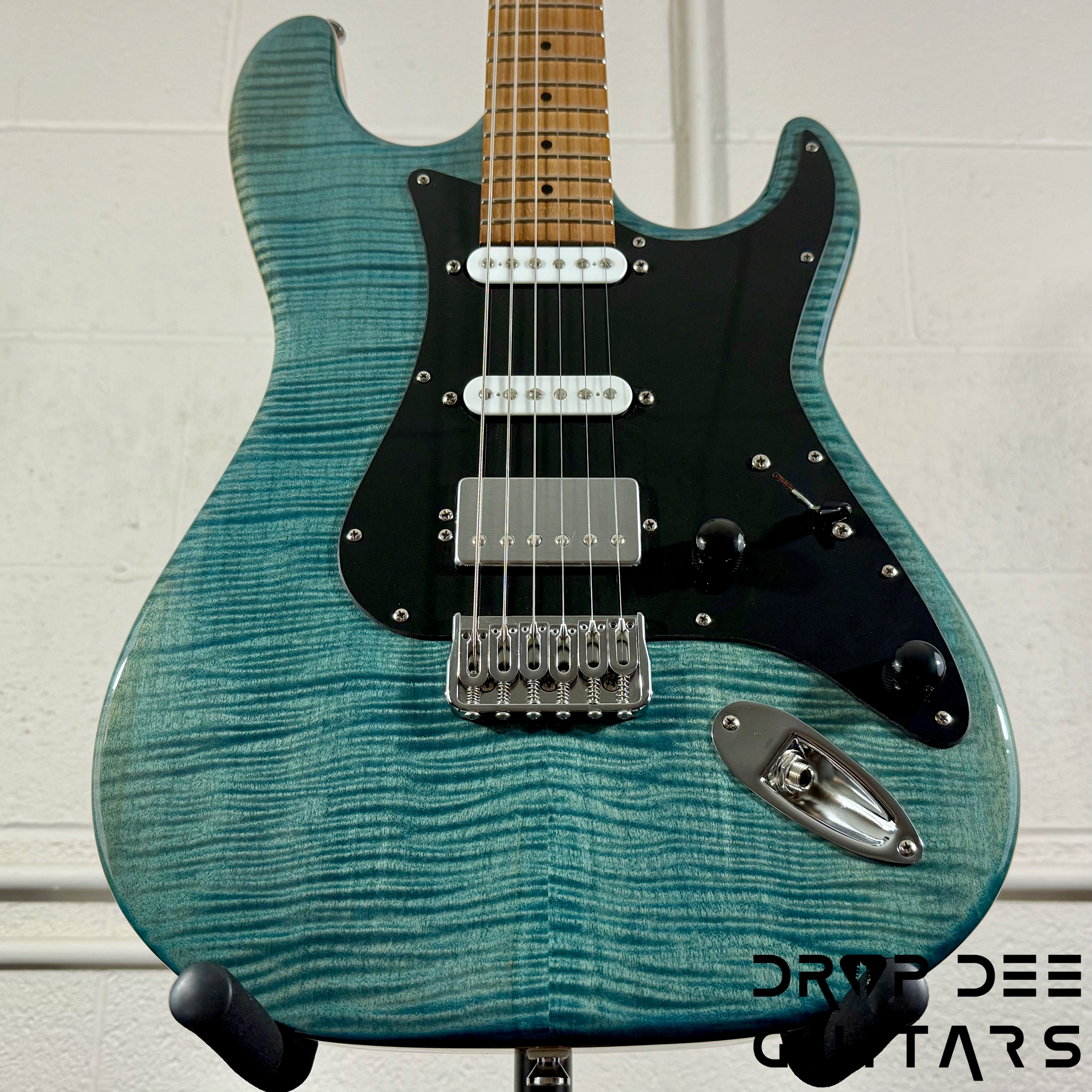 Kiesel Delos HSS Electric Guitar w/ Bag - Trans Blue