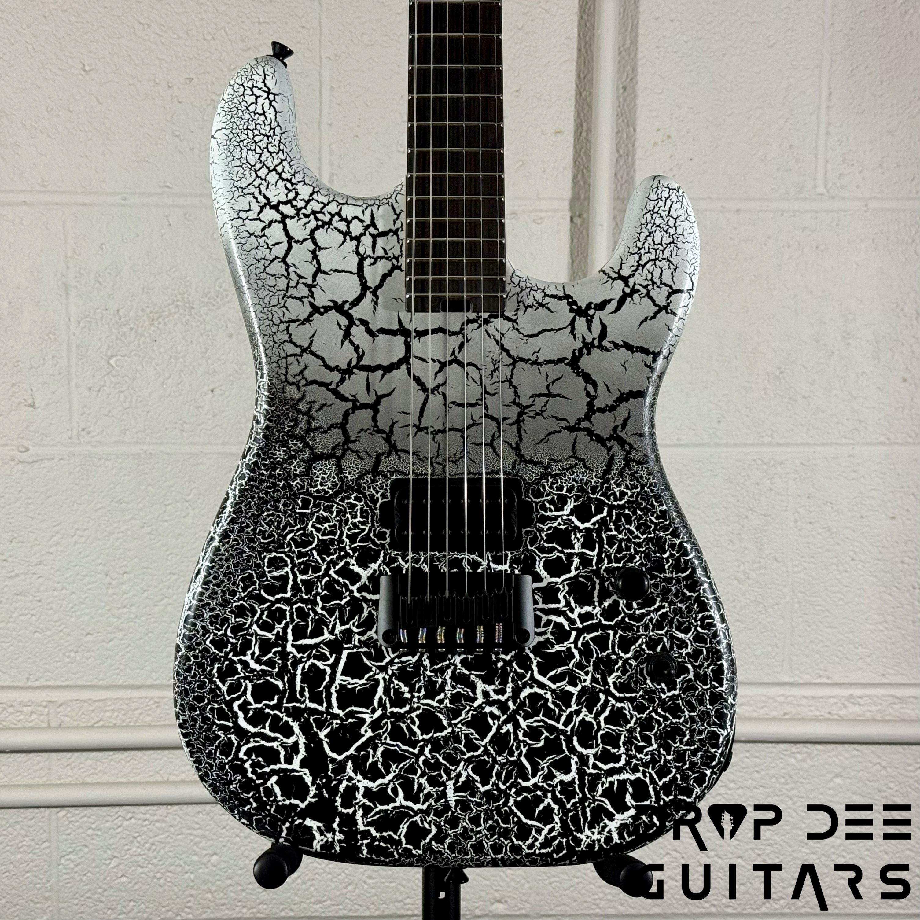 Schecter USA Custom Shop John Browne Signature Zenith Electric Guitar w/ Case - Fracture White