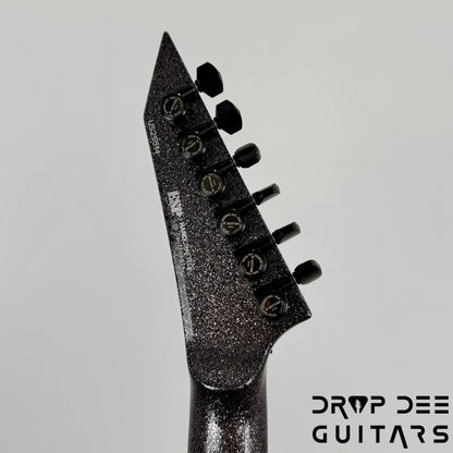 ESP USA V-II FR Electric Guitar w/ Case - Black Sparkle