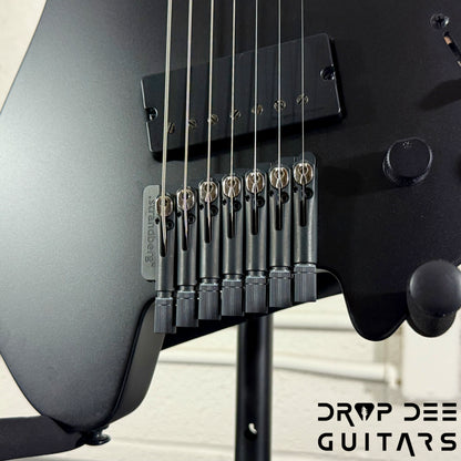 Strandberg Boden Standard N2.7 7-String Multiscale Headless Electric Guitar w/ Bag - Black Satin Metallic
