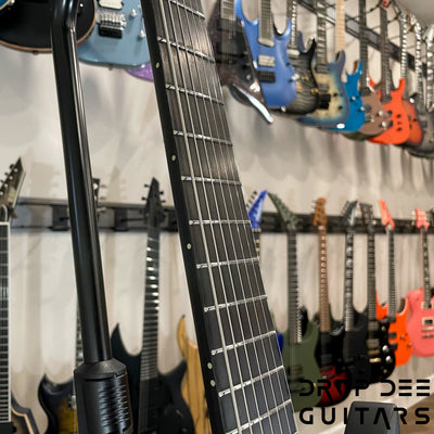 ESP LTD EX-7 Baritone Black Metal Electric Guitar