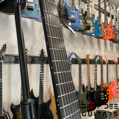 ESP LTD EX-7 Baritone Black Metal Electric Guitar