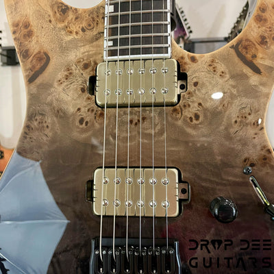 ESP E-II M-II HT Electric Guitar w/ Case - Black Natural Fade