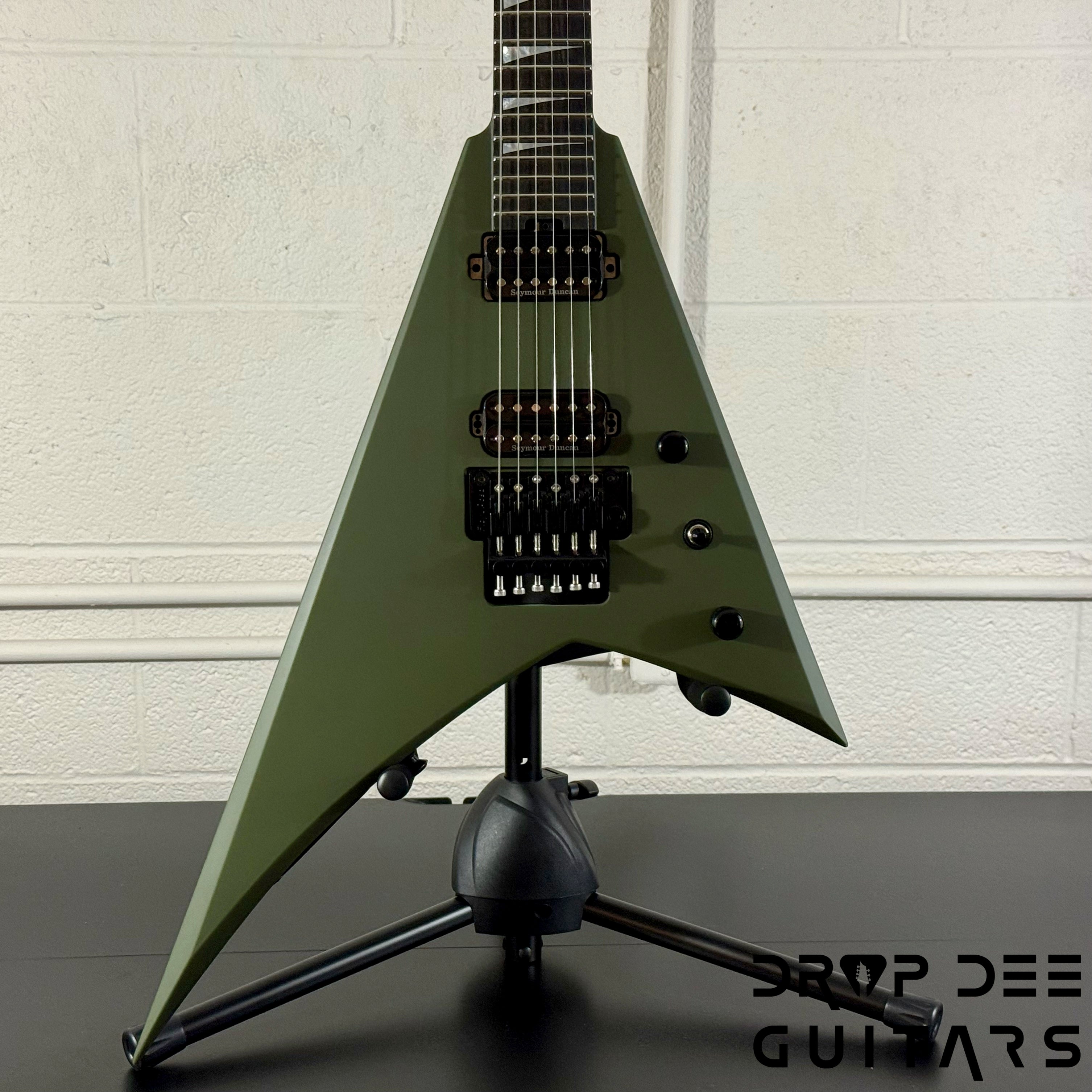 Jackson American Series Rhoads RR24 Electric Guitar w/ Case - Matte Army Drab