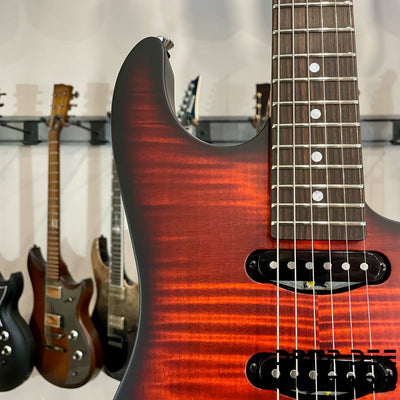 Schecter USA Custom Shop Sunset Custom-II HSS Electric Guitar w/ Case - Tiger Eye Satin