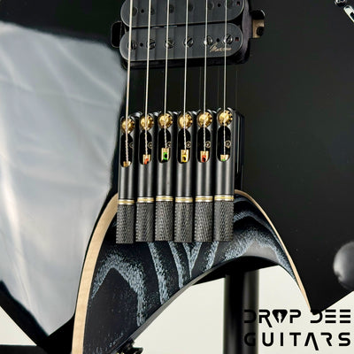 Infinia Neptune Headless Electric Guitar w/ Bag - Solid Lunar Black