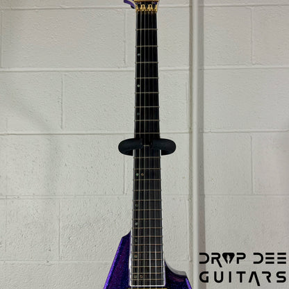 ESP USA V-II FR Electric Guitar w/ Case - Purple Sparkle