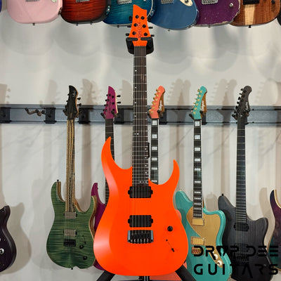 Schecter Custom Shop Sunset Extreme 6 Electric Guitar w/ Case - Neon Orange Satin