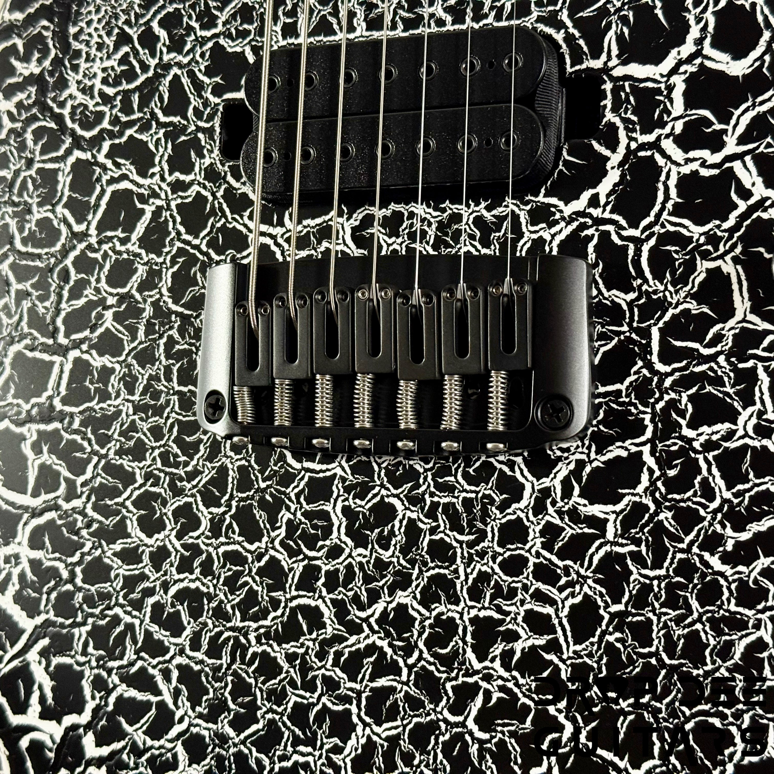 Schecter USA Custom Shop John Browne Signature Zenith 7 Baritone 7-String Electric Guitar w/ Case - Fracture White