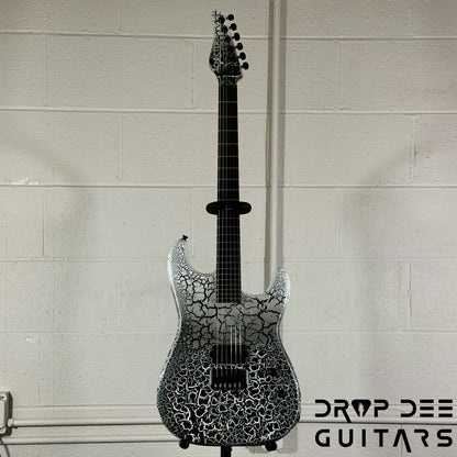 Schecter USA Custom Shop John Browne Signature Zenith Electric Guitar w/ Case - Fracture White