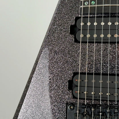 ESP USA V-II FR Electric Guitar w/ Case - Black Sparkle