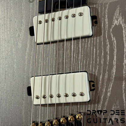GOC Varja 7 Multiscale 7-String Electric Guitar w/ Bag - Silver