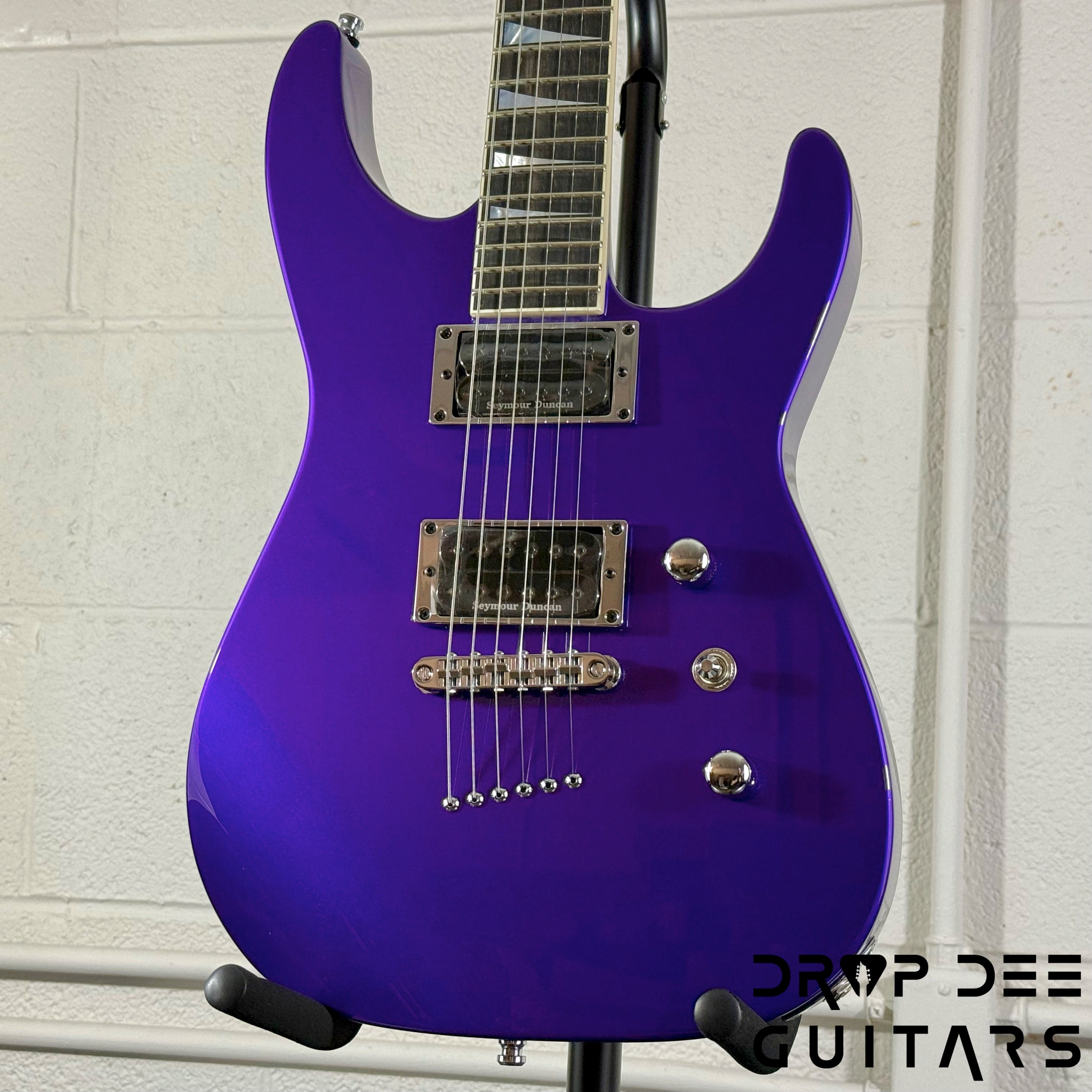 Jackson Custom Shop Soloist 2H TOM Electric Guitar w/ Case - Purple Metallic