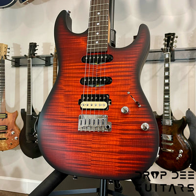 Schecter USA Custom Shop Sunset Custom-II HSS Electric Guitar w/ Case - Tiger Eye Satin
