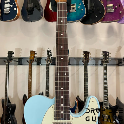 Schecter Custom Shop PT Wembley Studio Electric Guitar w/ Case - Sonic Blue Aged Nitro